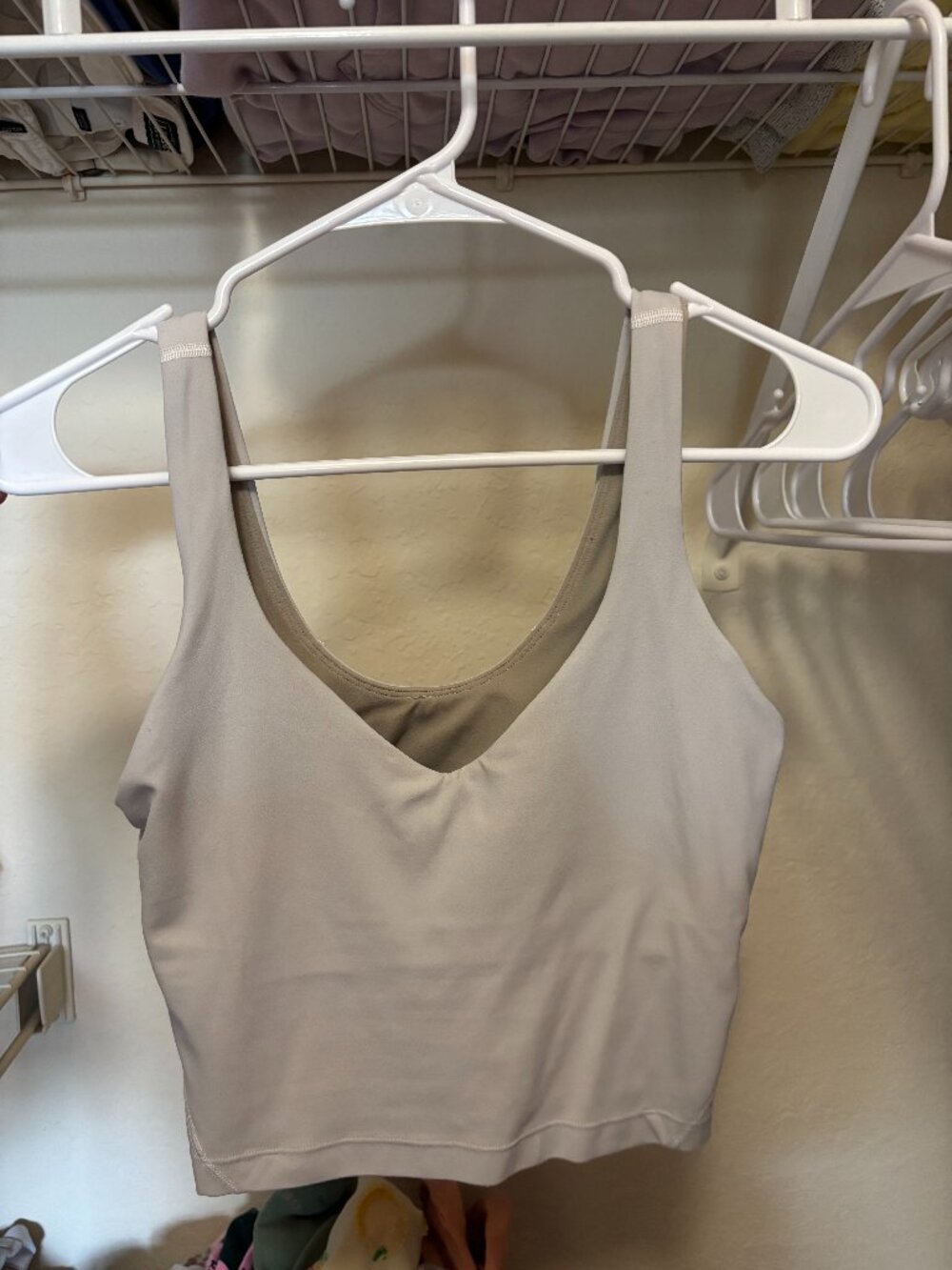 White lululemon Align tank top size 6